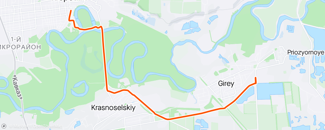 Kaart van de activiteit “К точке эвакуации”