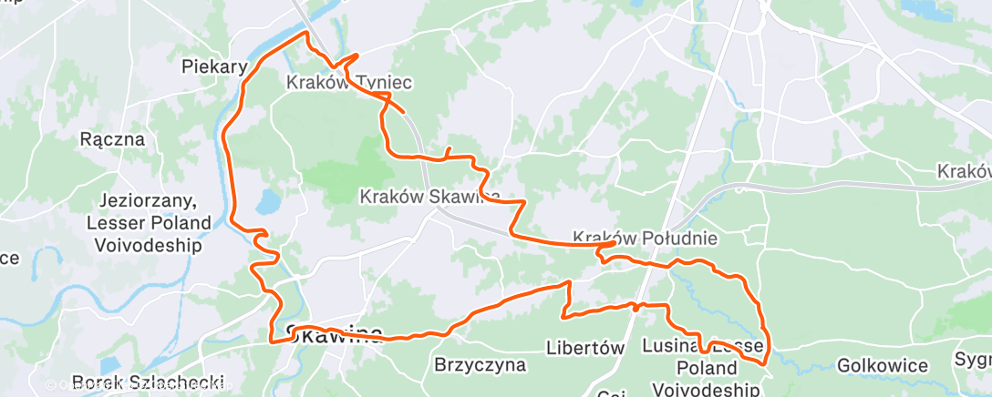 Map of the activity, Rześko.