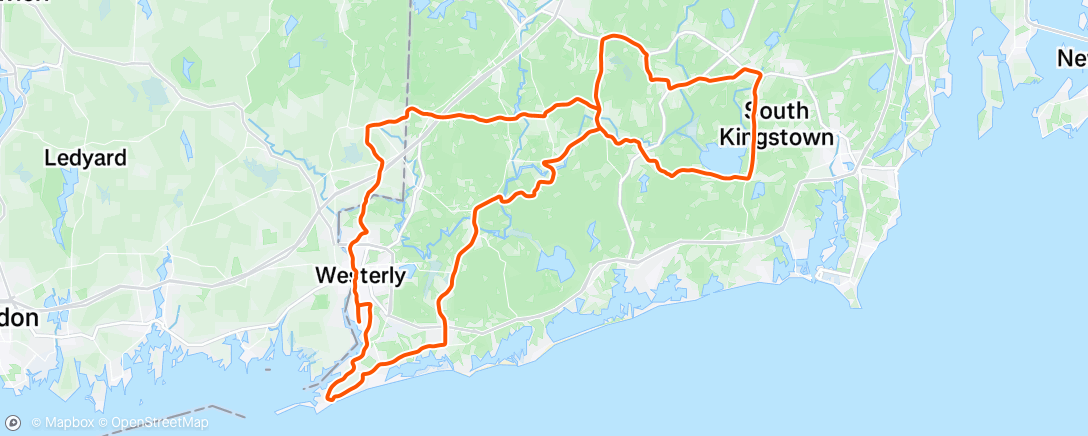 Map of the activity, Afternoon Ride