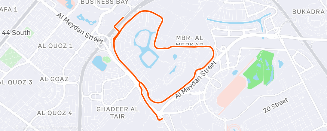 Map of the activity, Morning Ride