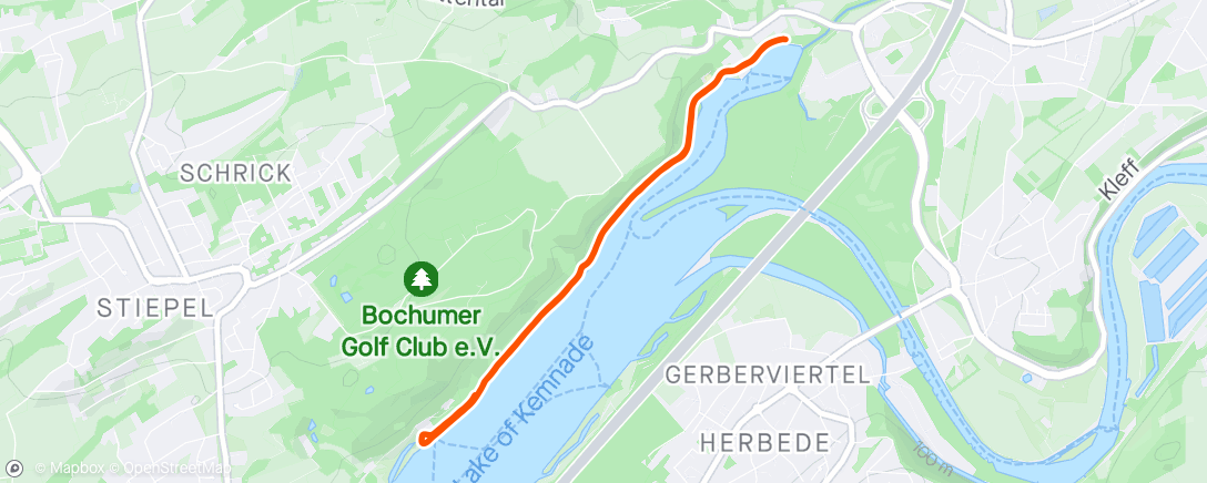 Map of the activity, Kemnader see Parkrun