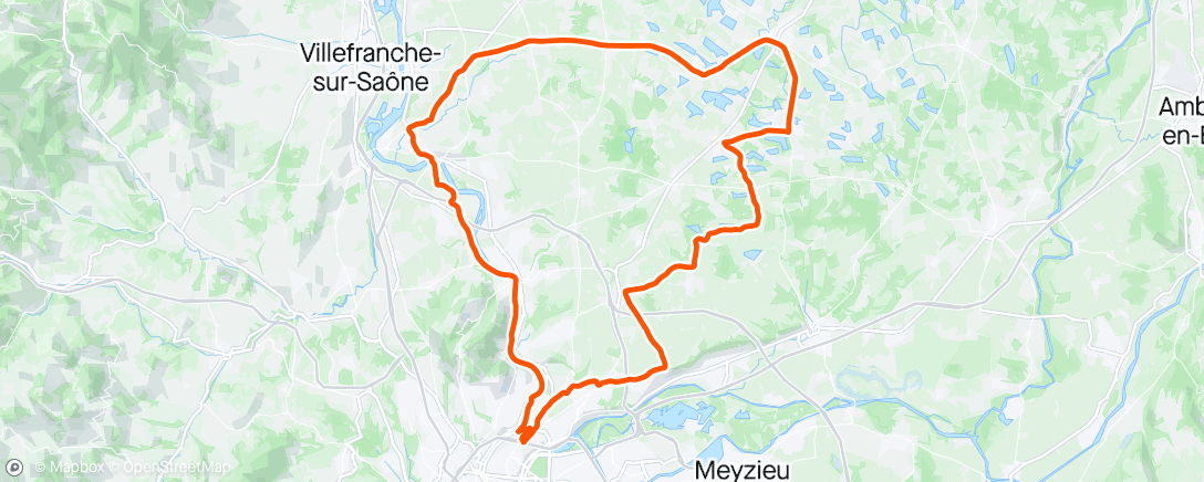 Map of the activity, Val de Saône et Dombes 💨