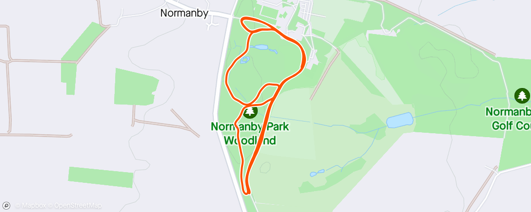 Map of the activity, Parkrun 17:18