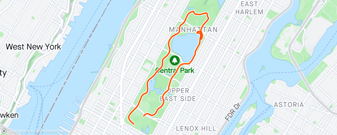 活动地图，New York Central Park