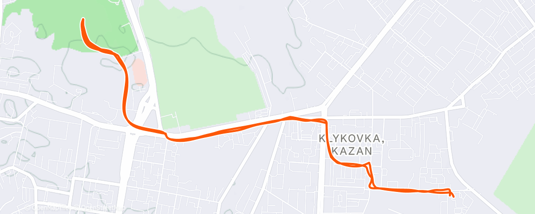 Map of the activity, Morning Trail Run