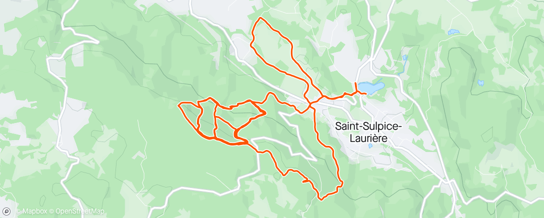 Map of the activity, Sortie trail en Haute Vienne