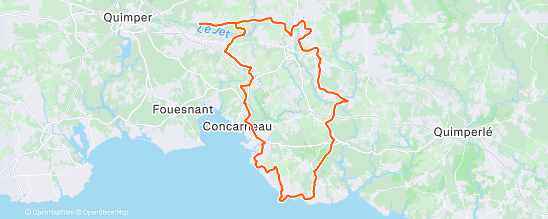 Map of the activity, Sortie vélo dans l'après-midi