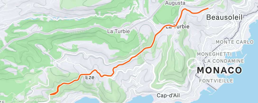 Peta aktivitas, Cycling