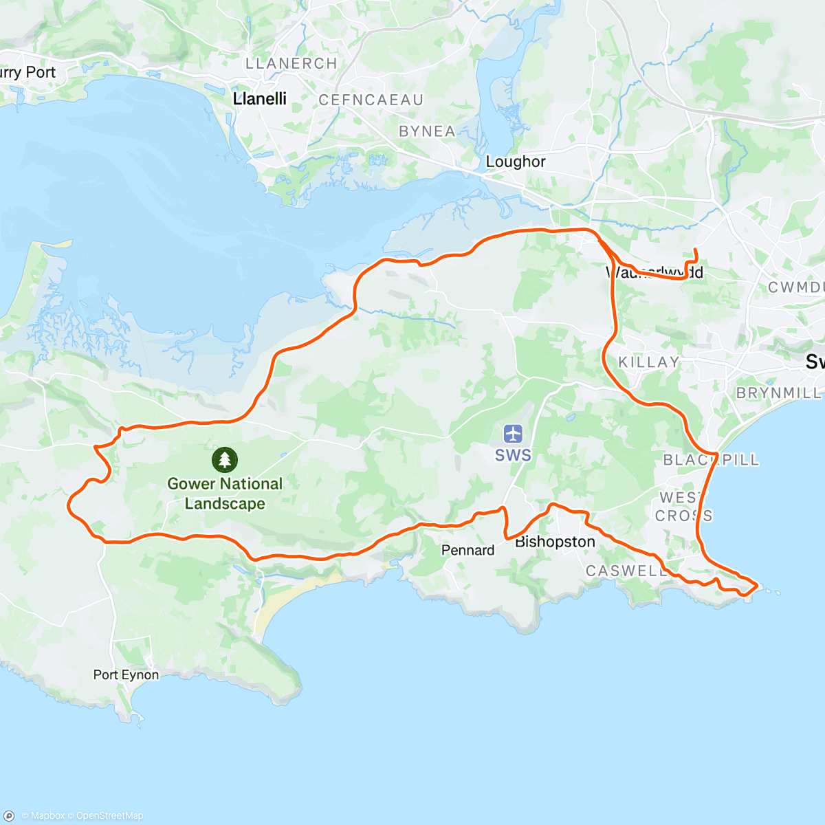 Map of the activity, Morning coffee run