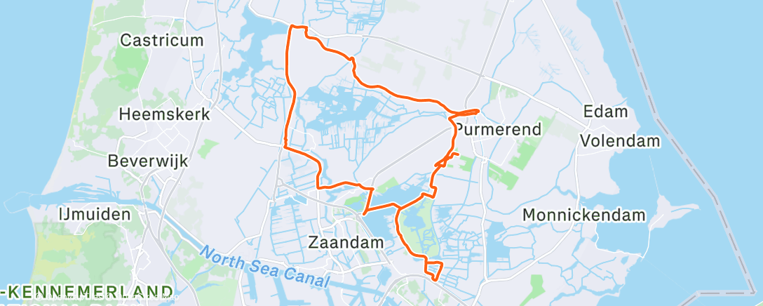 Map of the activity, Дневной велозаезд