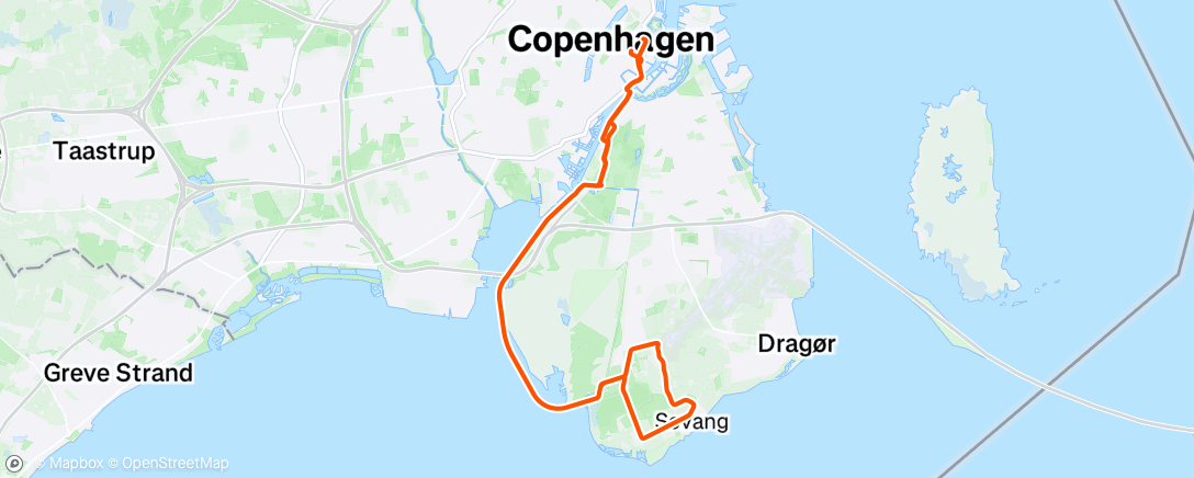 Map of the activity, Afternoon Ride