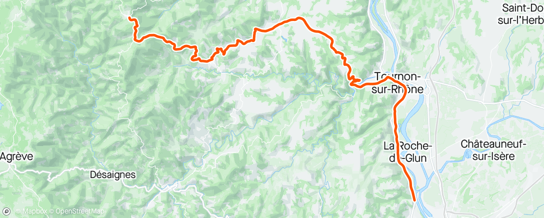 Mapa da atividade, Grimpée à Lalouvesc et l'aprèm balade dans les bois