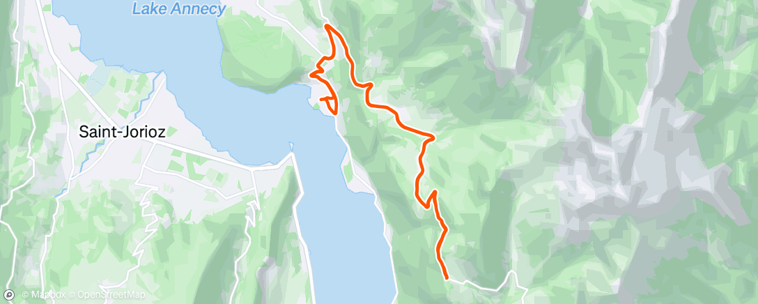Map of the activity, Ride and Inspire