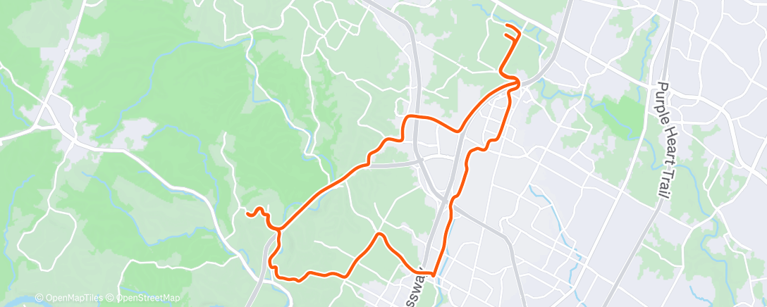 Map of the activity, Morning Ride