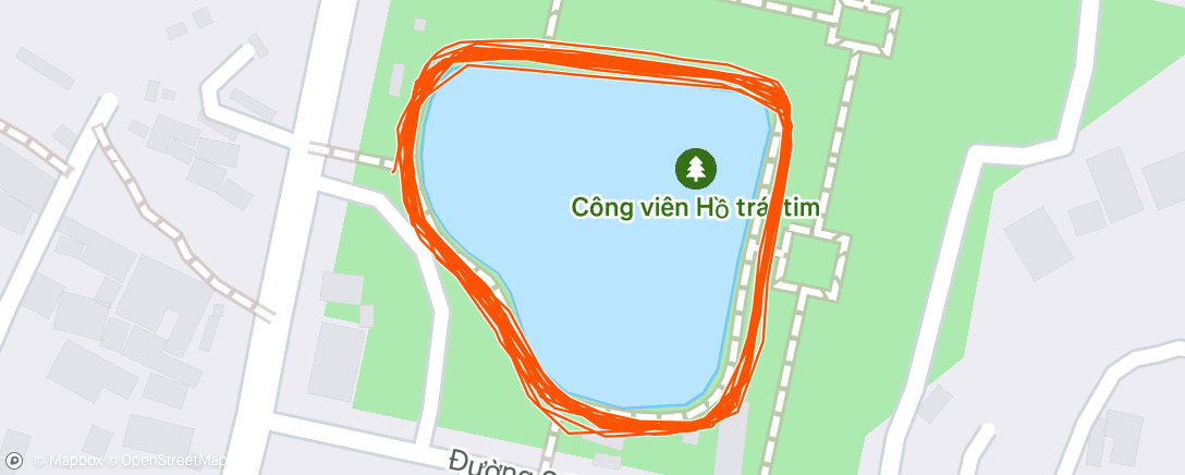 Map of the activity, Afternoon Run