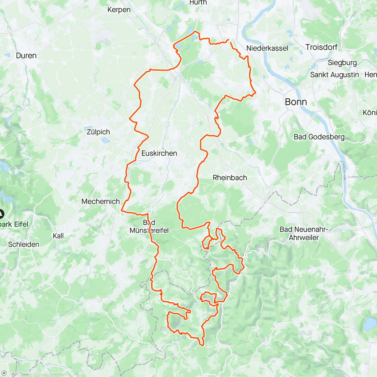 Mappa dell'attività Neuen Lenker einfahren
