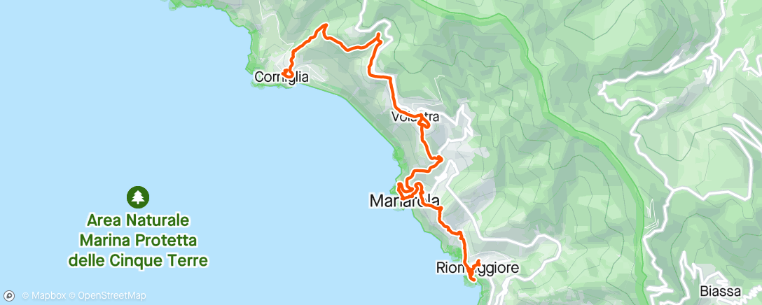 Map of the activity, Escursione dell'ora di pranzo