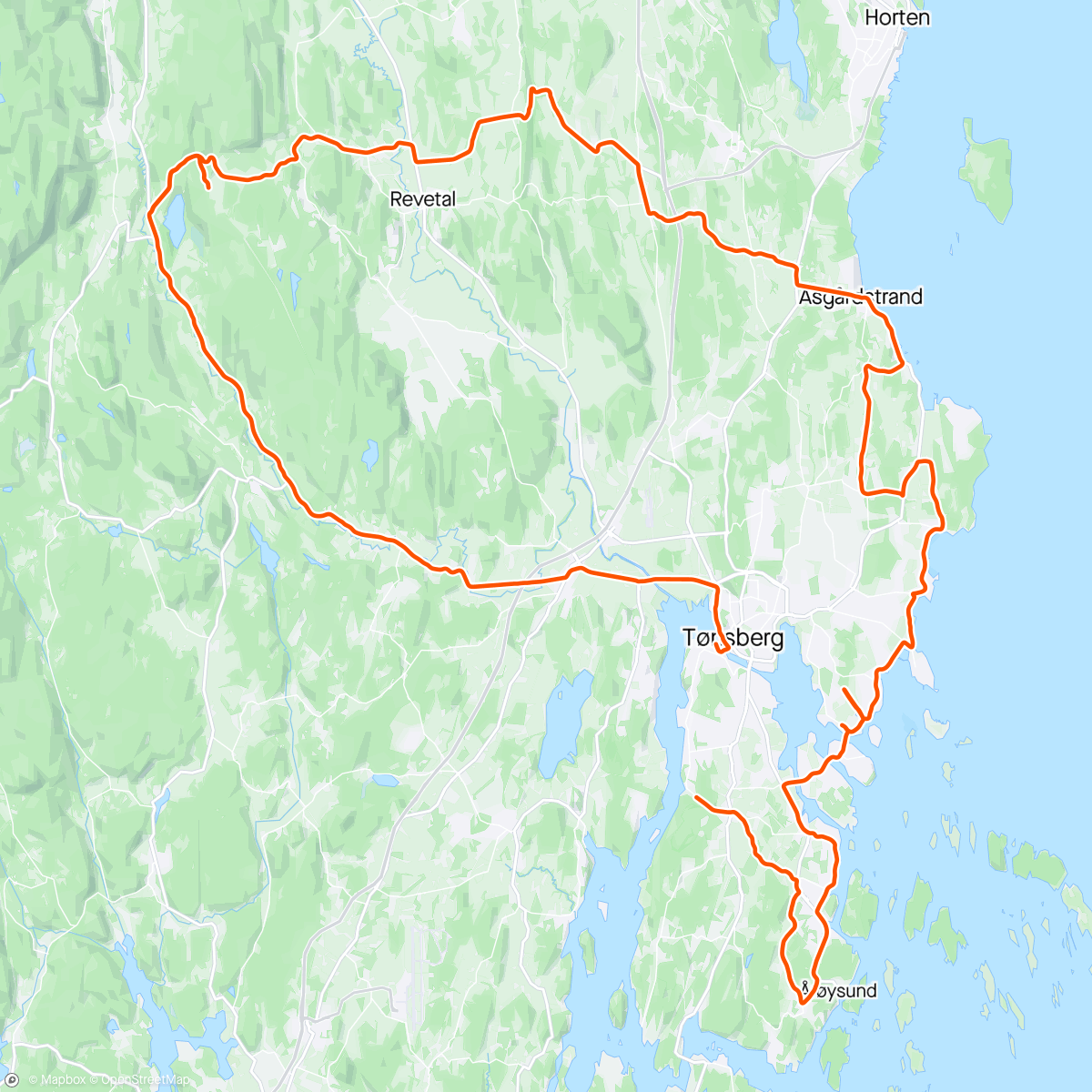 Map of the activity, Årets første med Ole 3⚓️👌🏼