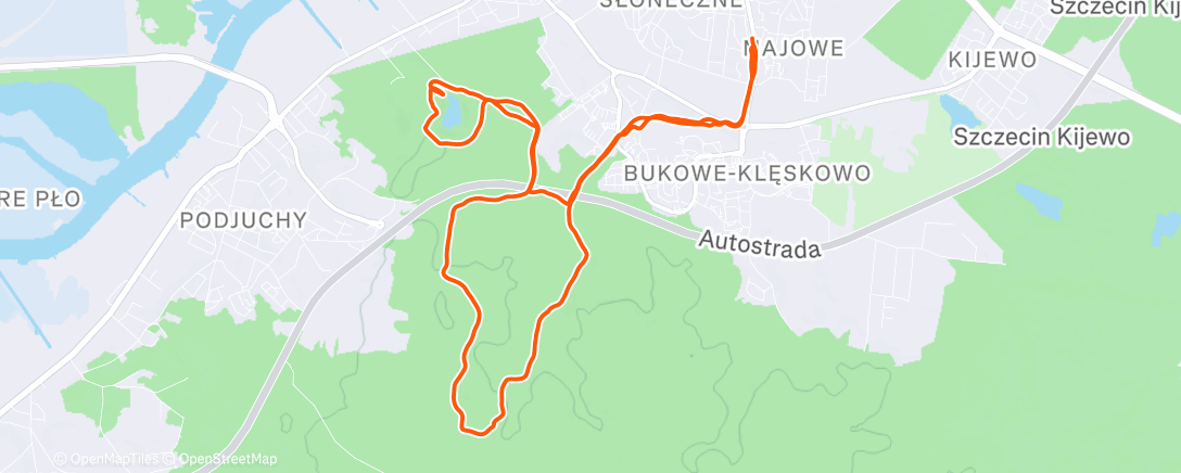 Map of the activity, Lunch Hike