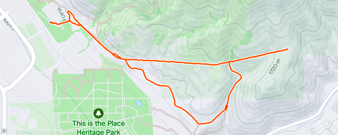 Karte der Aktivität „Afternoon Trail Run”