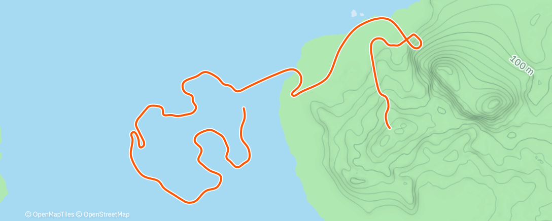 Карта физической активности (Zwift - Chili Pepper in Watopia)