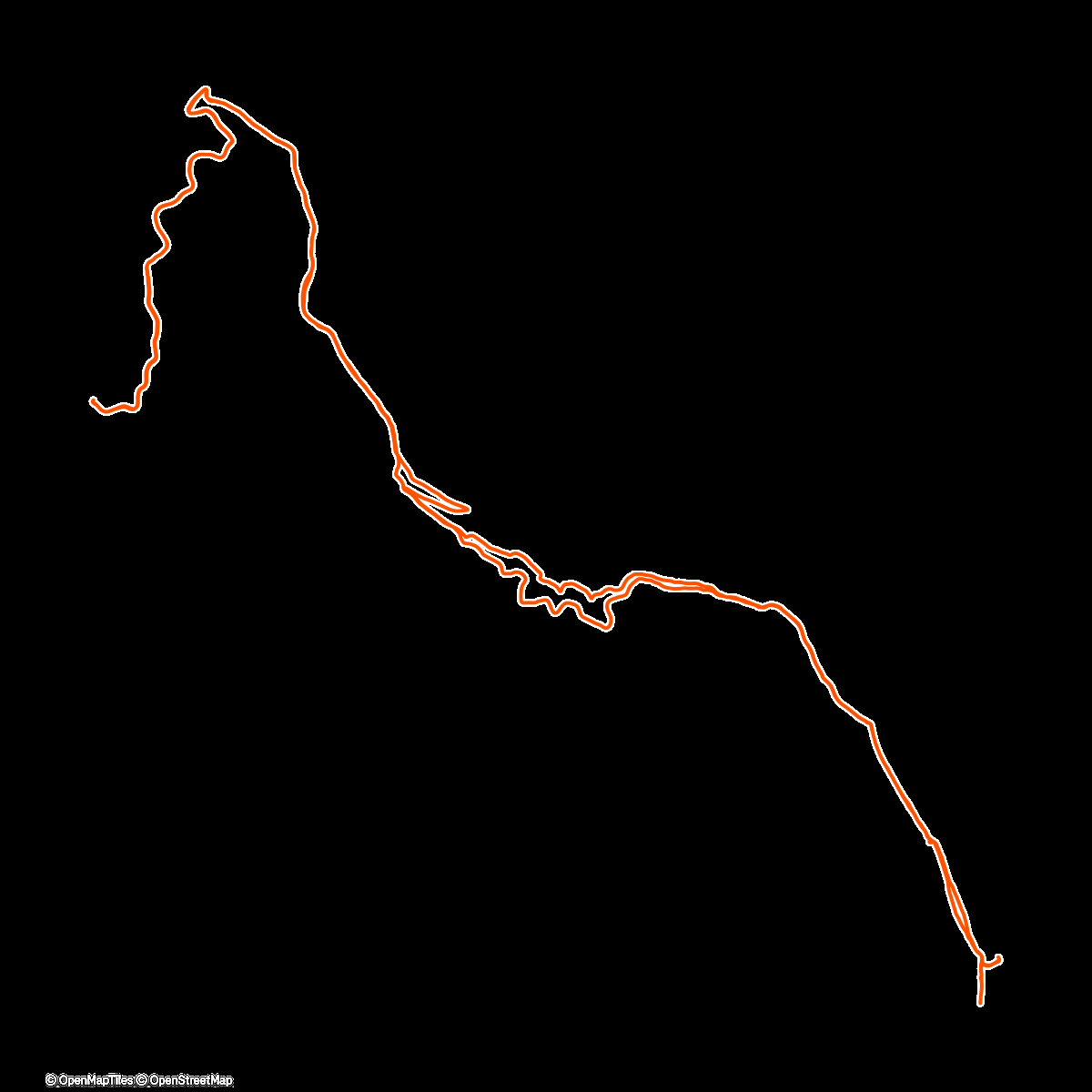 Map of the activity, VIANOČNÁ JAZDA