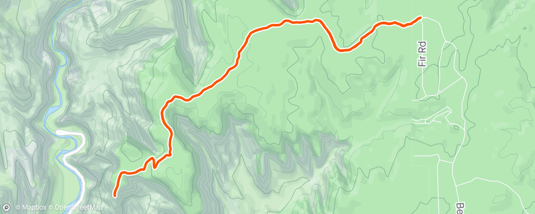 Map of the activity, Observation Point Trail Run