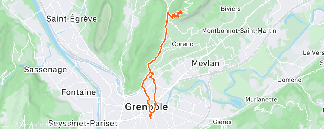 Map of the activity, St Eynard du samedi 🌄