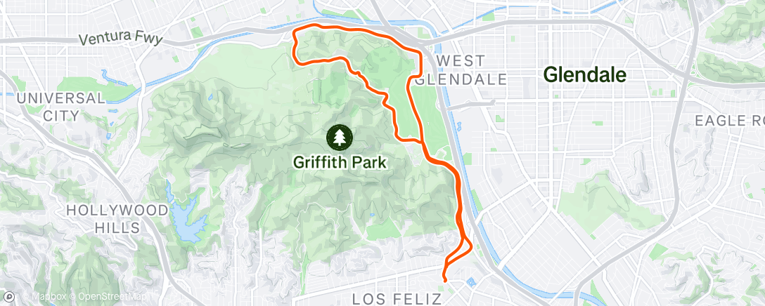 Map of the activity, Afternoon Ride