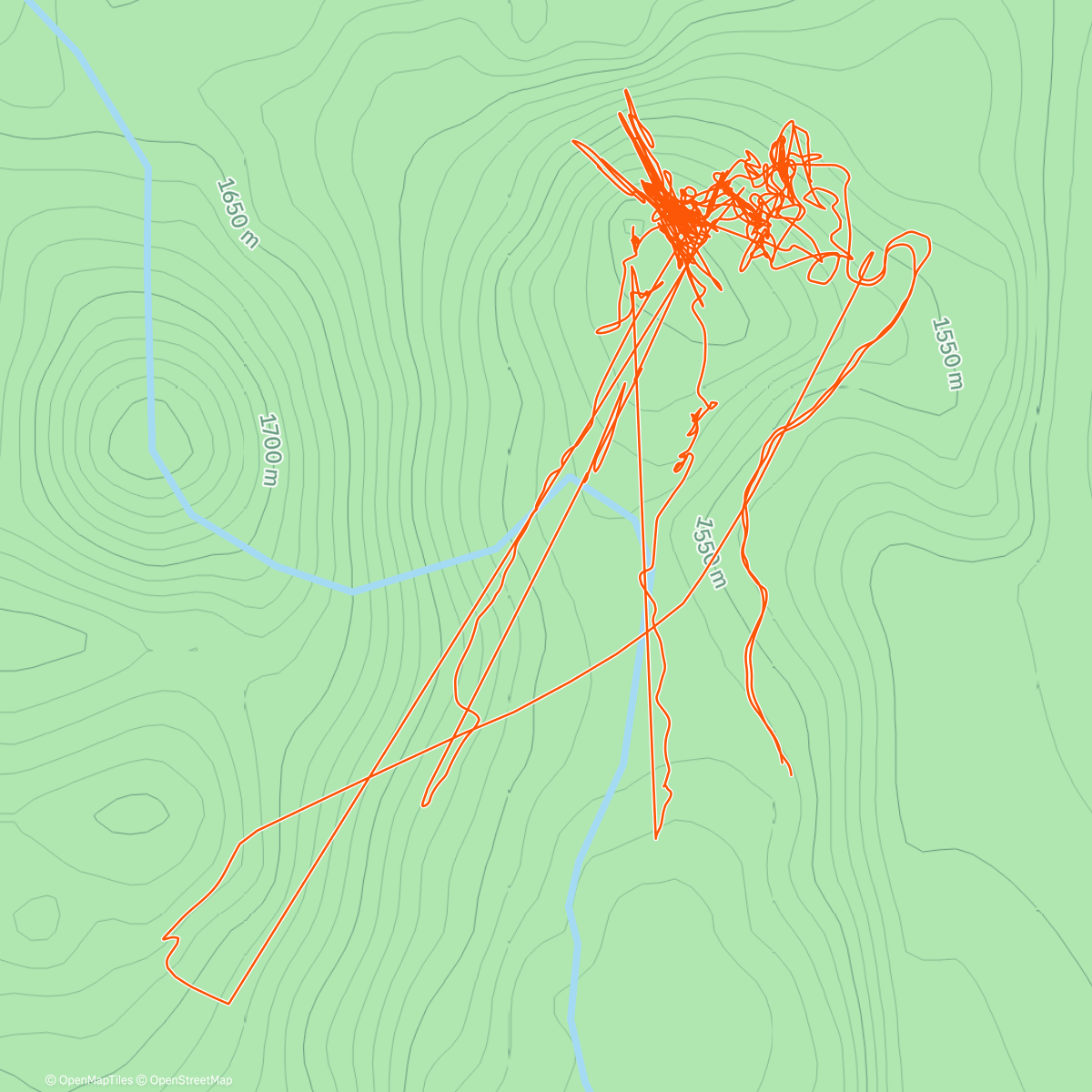 Map of the activity, Not enough days here