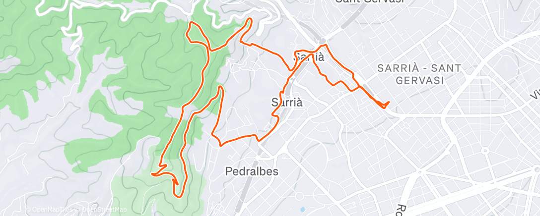 Карта физической активности (Martes Amarillo sota un fort vent)