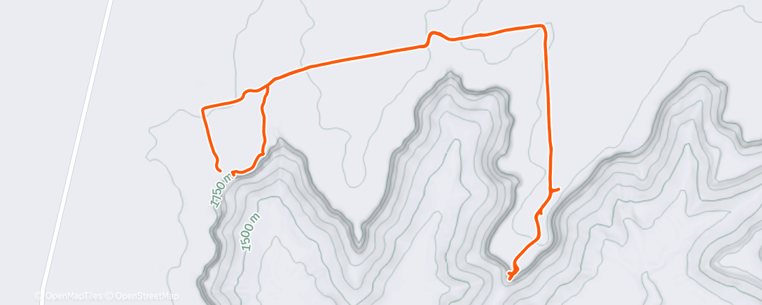 Map of the activity, Morning Hike