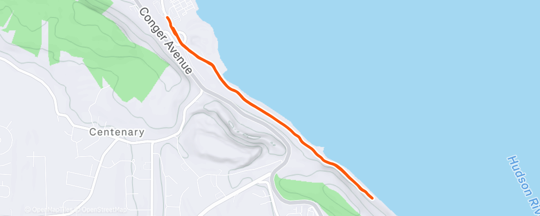 Map of the activity, Morning Run