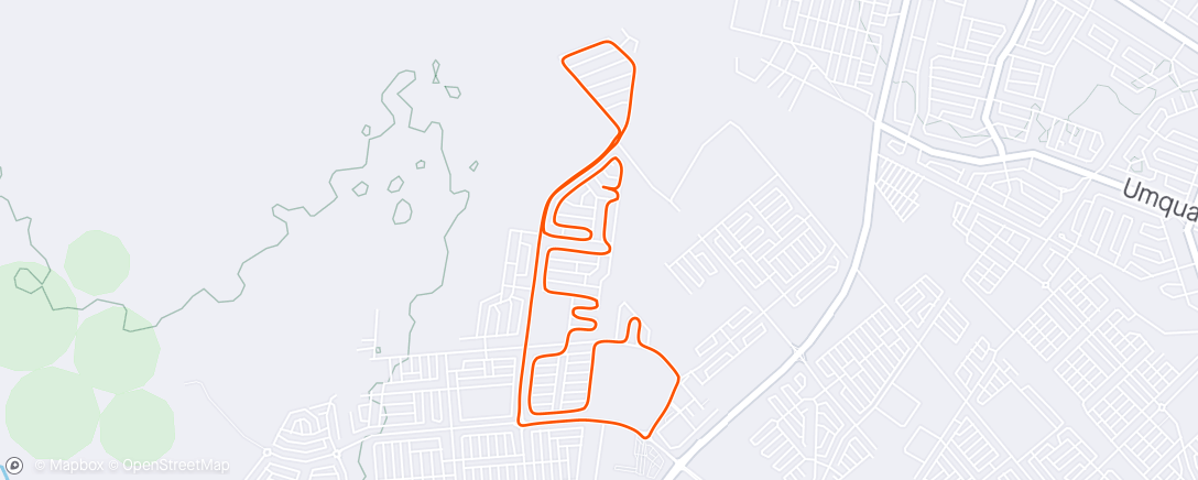 Mapa de la actividad (Afternoon Run)