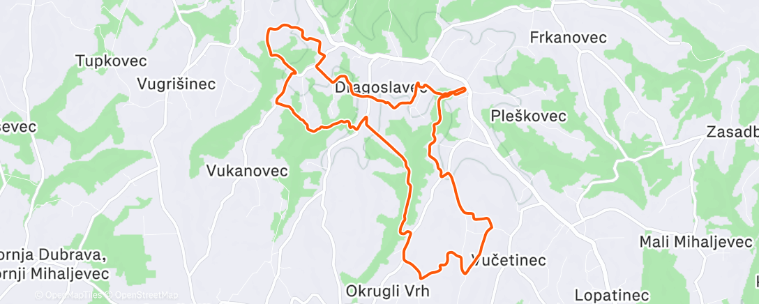 Карта физической активности (ZLZSH - Vučetinec)