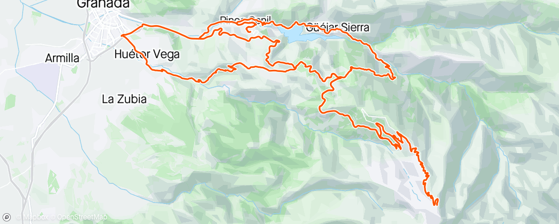 Map of the activity, Sierra Nevada 17