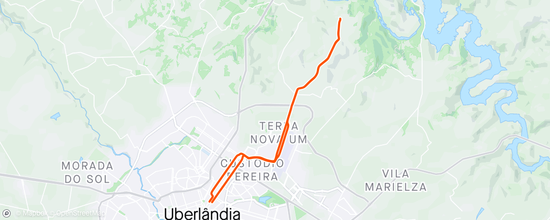 Map of the activity, noturno - meia serrinha