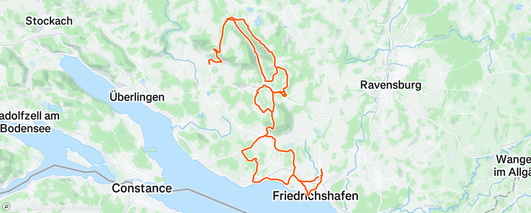 Map of the activity, Mittagsradfahrt