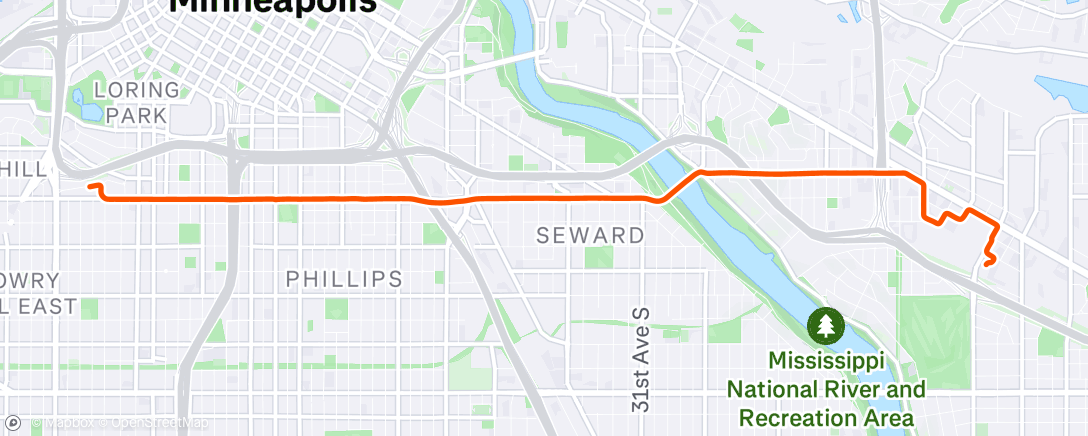 Map of the activity, Morning Ride