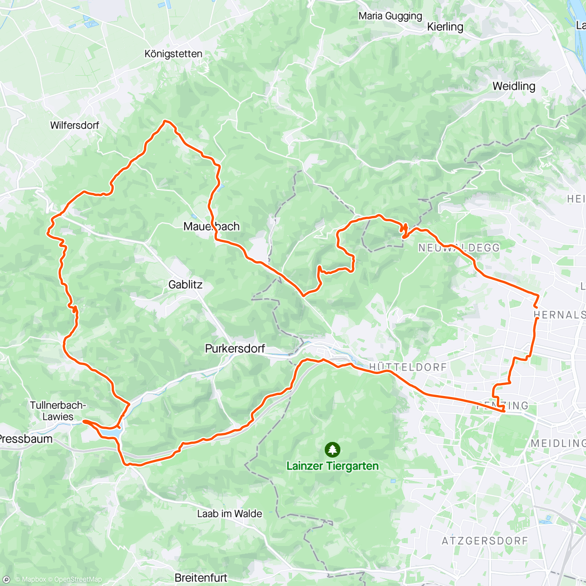 Map of the activity, Schotter im Westen