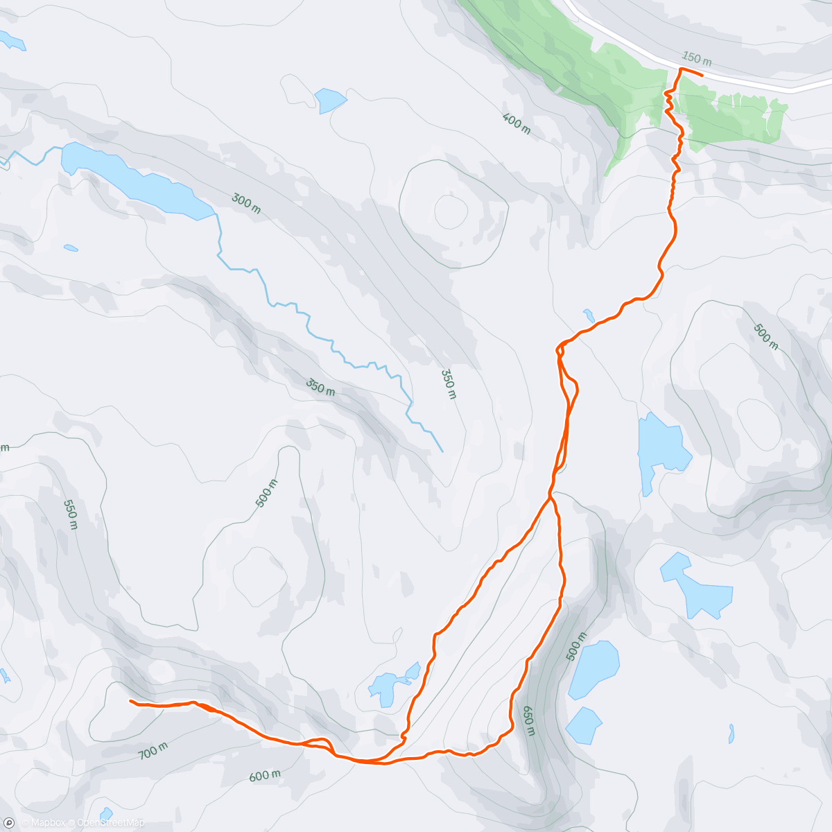 Map of the activity, A Corbett and a Fiona in a wonderfully empty area
