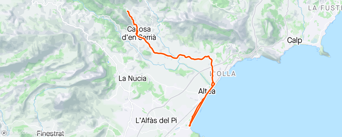 Map of the activity, Tranquilo