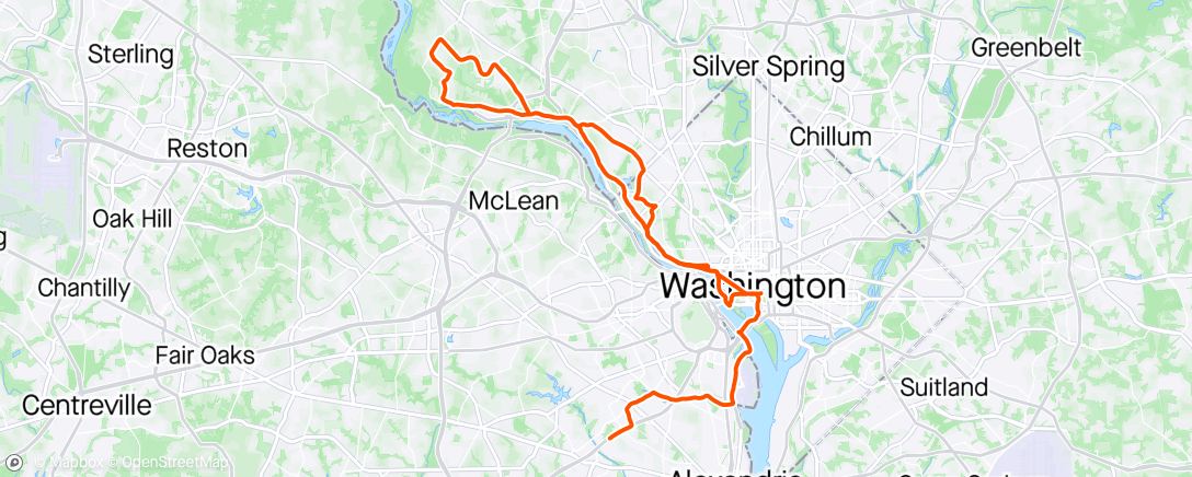 Map of the activity, TNR - great night until I rode over a 2” nail at the top of the Brickyard.