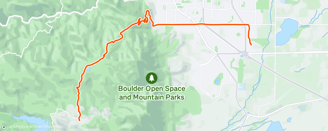 Map of the activity, Evening Ride