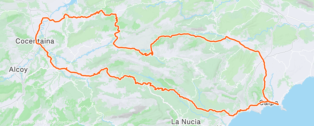 Mappa dell'attività Lunch Ride