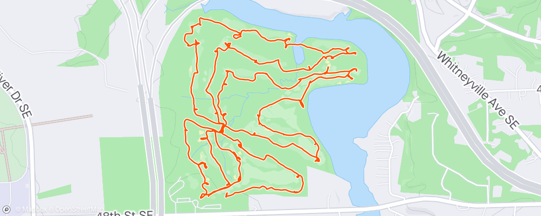 Map of the activity, That was a long, very hot walk 🥵