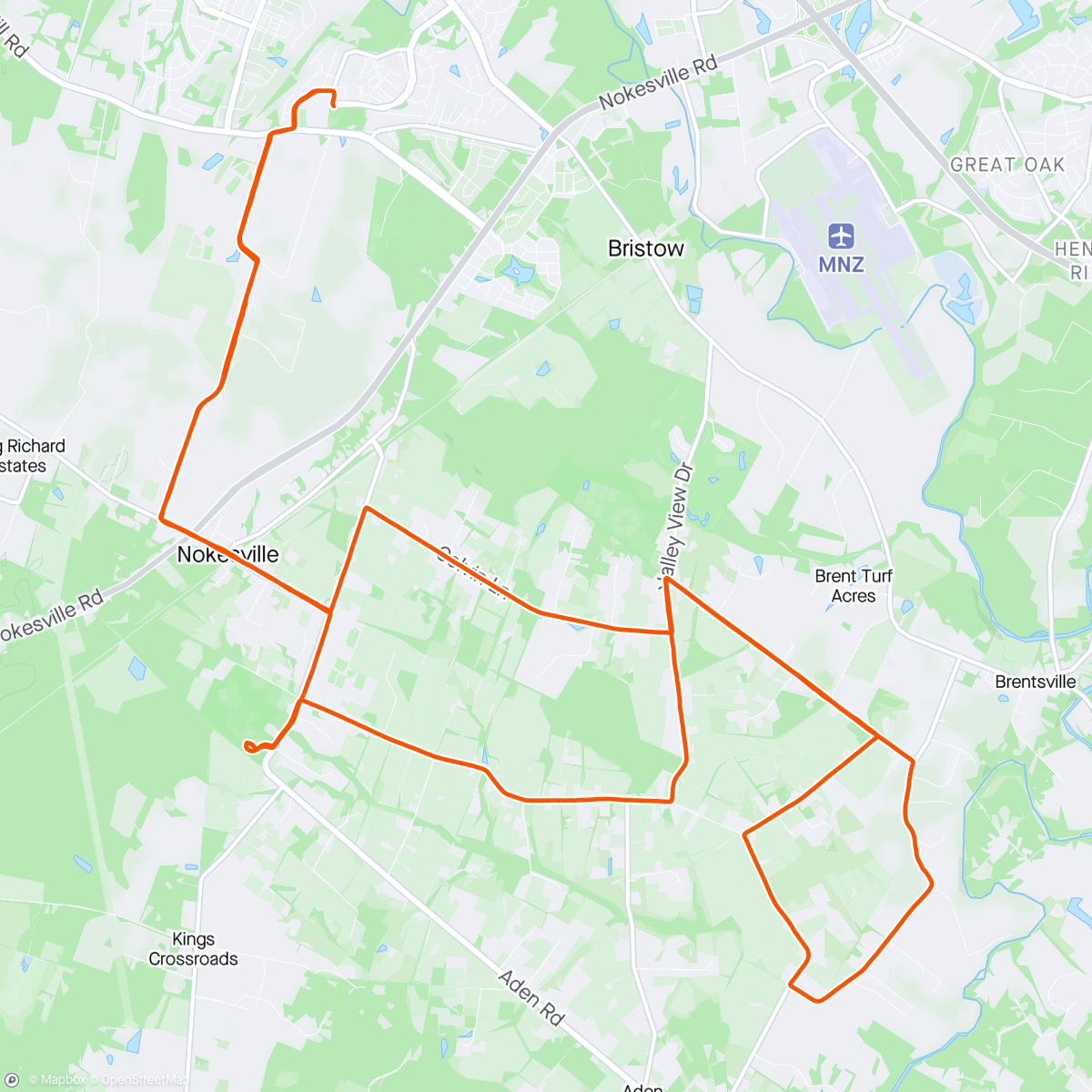 Map of the activity, Easy Recovery Ride with E