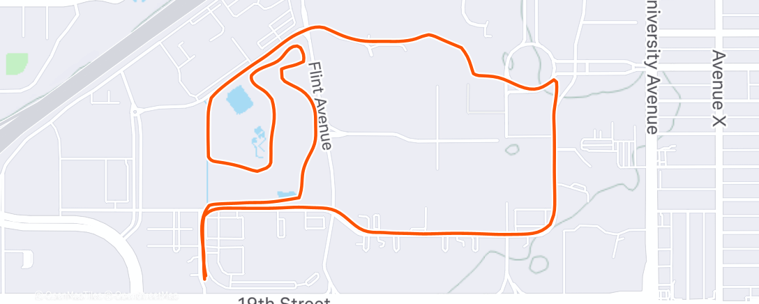 Карта физической активности (Afternoon Run)