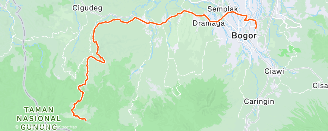 Map of the activity, Bogor - Malasari