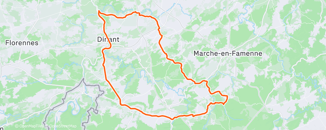 Карта физической активности (Morning Ride)